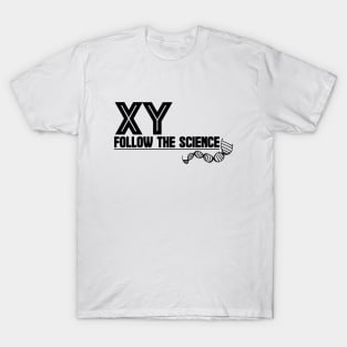 XY Male Chromosome Shirt - Black Letter T-Shirt